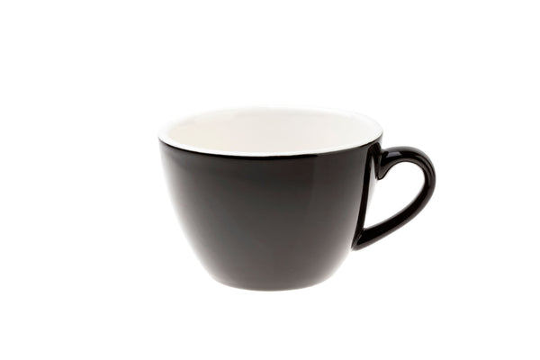 BLACK 12oz Cup & Saucer