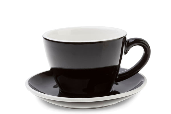 BLACK 6oz Cup & Saucer