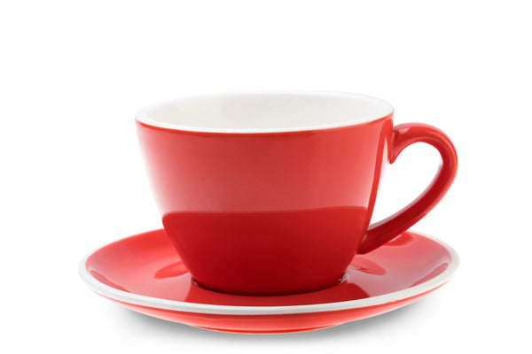 RED 10oz Cup & Saucer