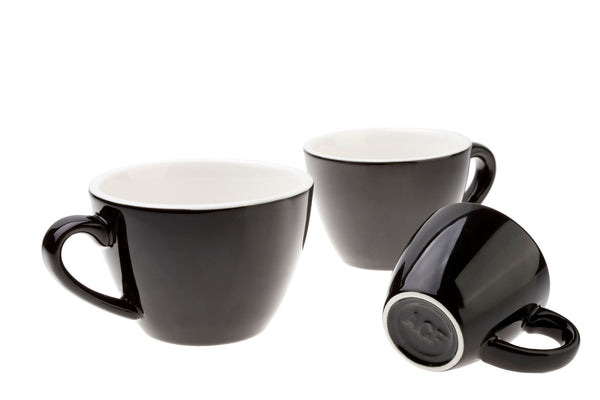 BLACK 10oz Cup & Saucer