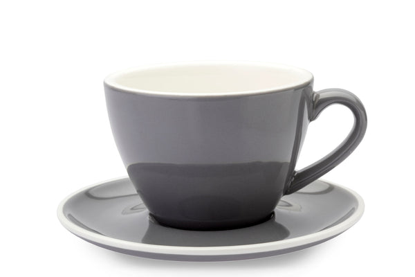 GREY 10oz Cup & Saucer