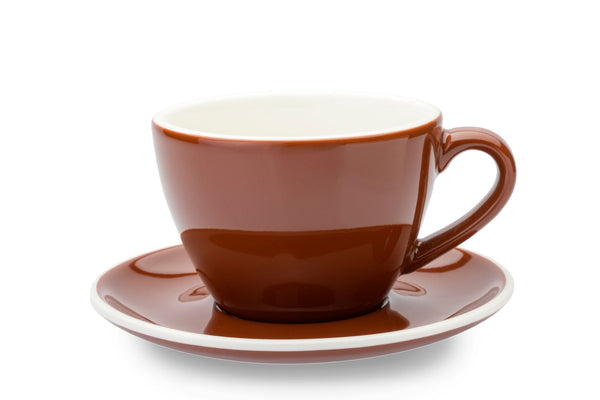 BROWN 10oz Cup & Saucer