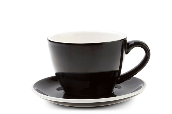 BLACK 8oz Cup & Saucer