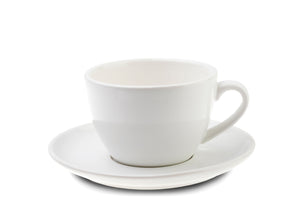 WHITE 6oz Cup & Saucer – ACF Cups