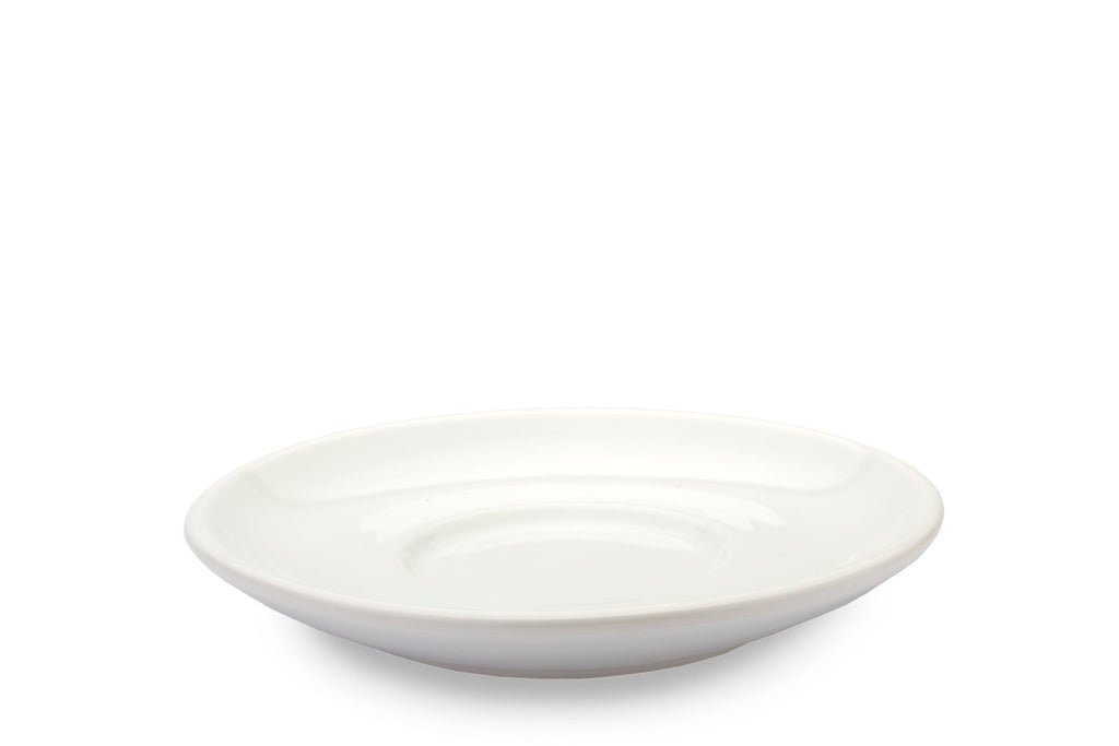 thumbnail image 2 of Chef-hub 9oz Ceramic Cup & Saucer Set – 12 Piece White Commercial Quality (6 Cups, 6 Saucers) 2 of 14